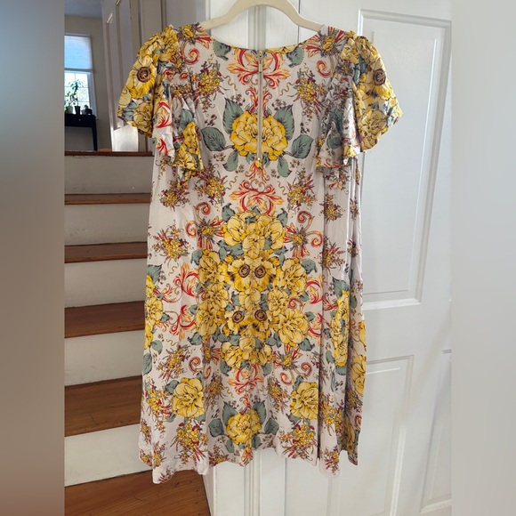 Free People Yara Mini Dress in Tea Combo color, brunch, boho, lightweight - Picture 3 of 5